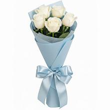 Букет 5 Белых роз Проуд #REPLACE_PRED# Талой