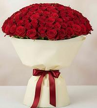 Букет 101 Красная роза Милано #REPLACE_PRED# Талой