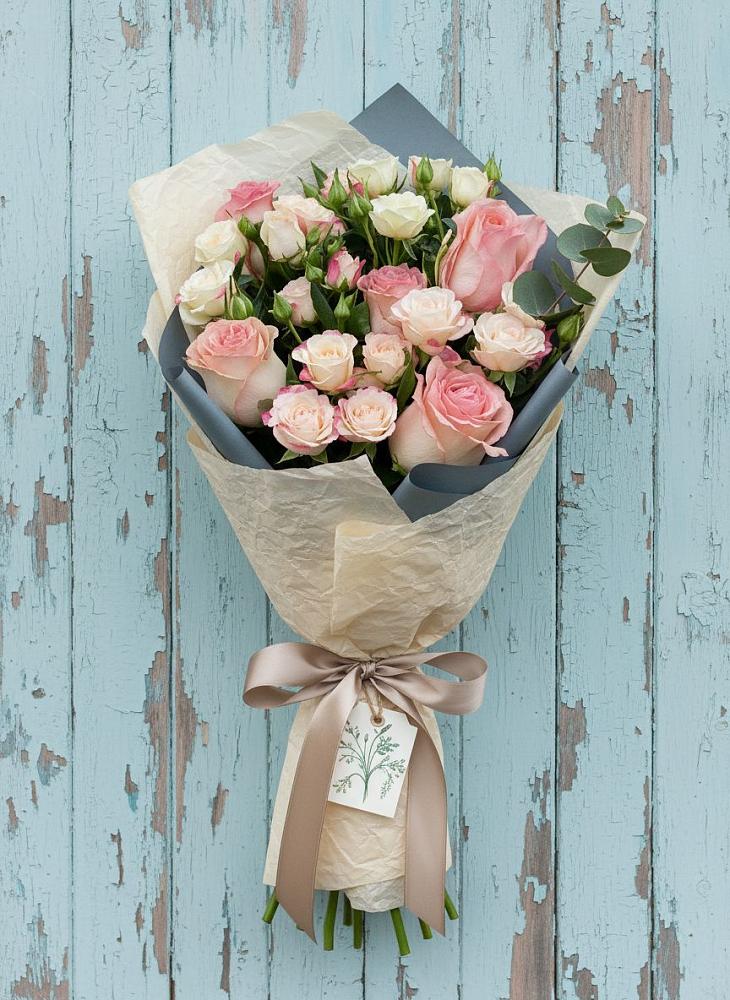 Букет цветов из: Розы в Талой