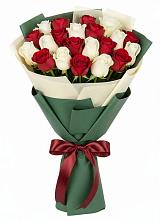 Букет Микс из красных и белых роз #REPLACE_PRED# Талой