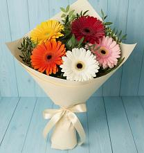 Букет цветов из:  Герберы в Талой