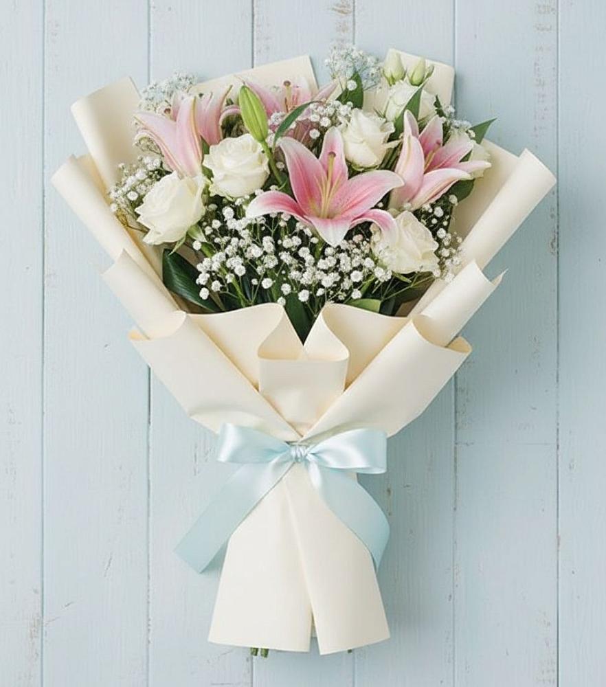 Букет цветов из: Лилии в Талой