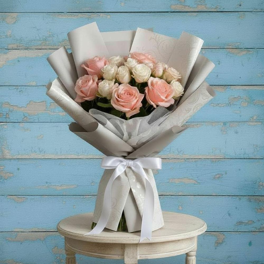 Букет цветов из: Розы в Талой