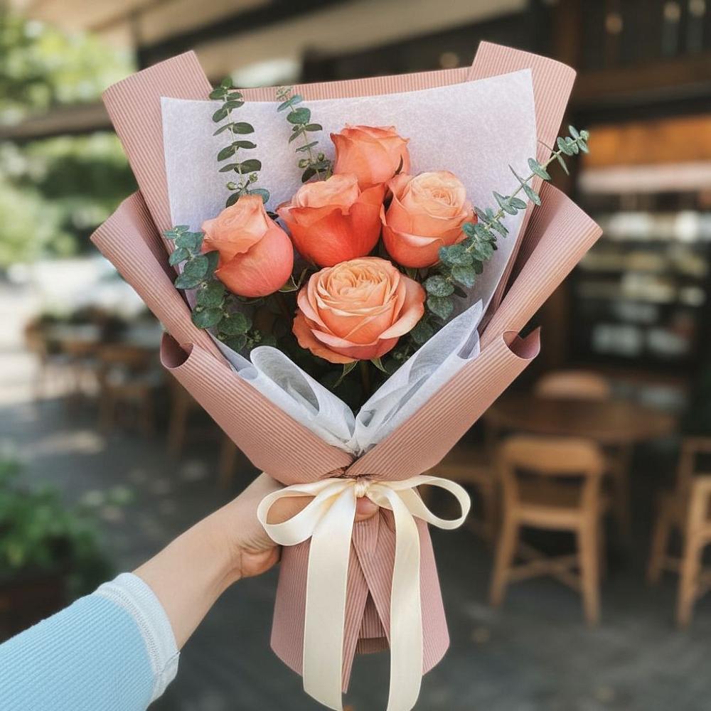 Букет цветов из: Розы в Талой