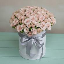 Цветочная композиция из Розы в шляпной коробке #REPLACE_PRED# Талой