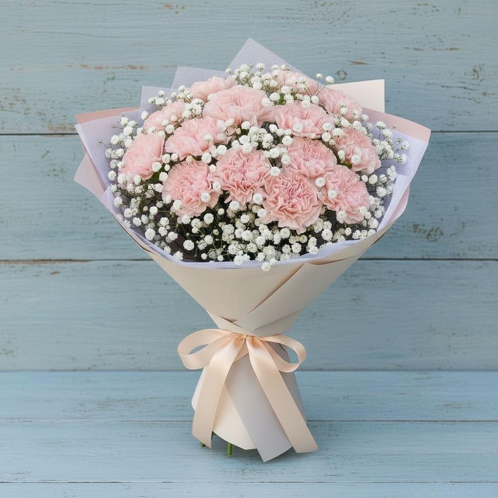 Букет цветов из: Гвоздики в Талой