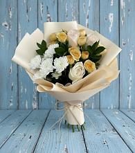 Букет цветов из:  Розы и Хризантемы в Талой
