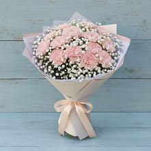 Букет цветов из:  Гвоздики в Талой