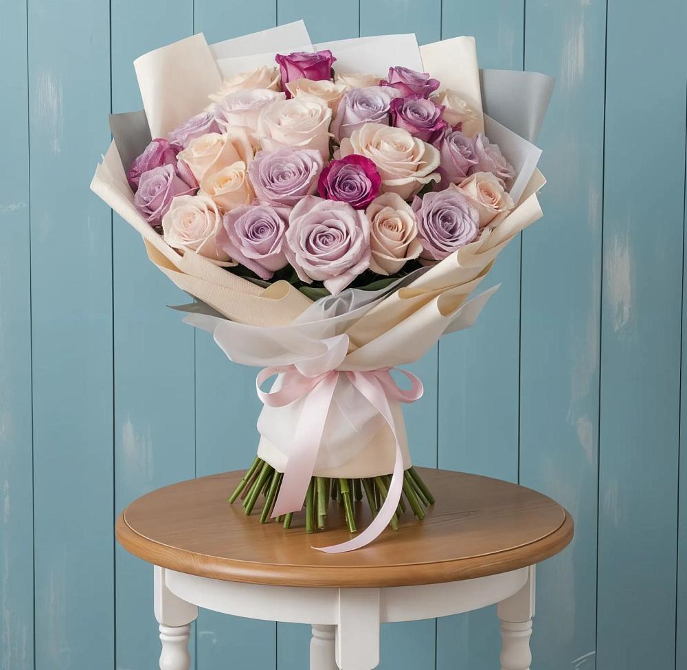 Букет цветов из: Розы в Талой