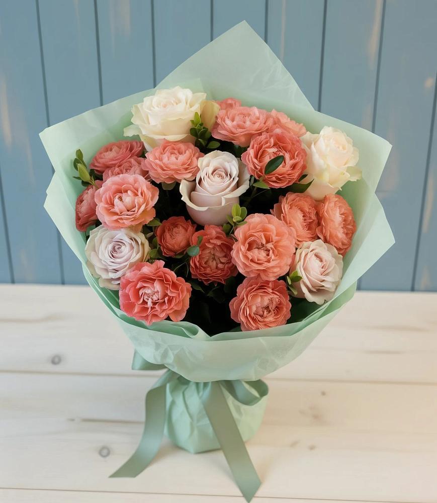 Букет цветов из: Розы в Талой