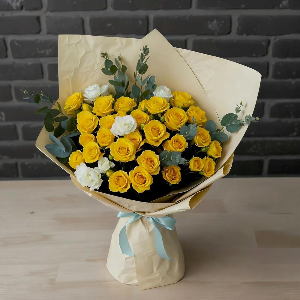 Букет цветов из: Розы в Талой