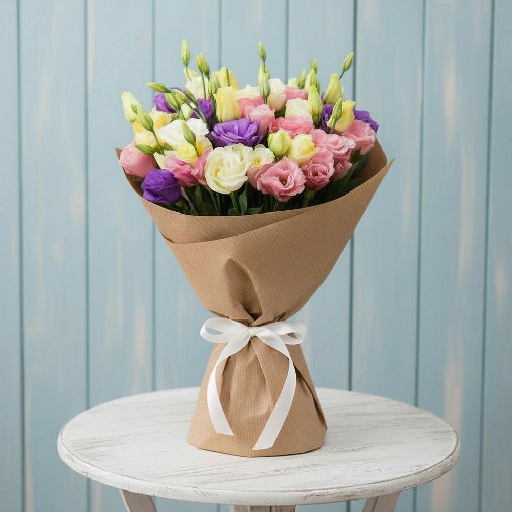 Букет цветов из: Лизиантусы в Талой