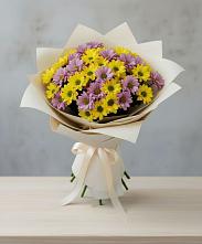 Букет цветов из:  Хризантемы #REPLACE_PRED# Талой