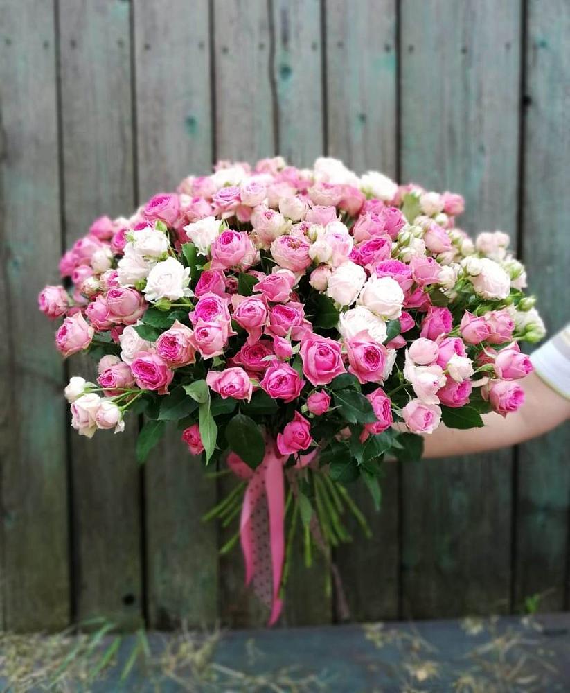 Букет Розовые кустовые розы Натали и Лав Лидия в Талой