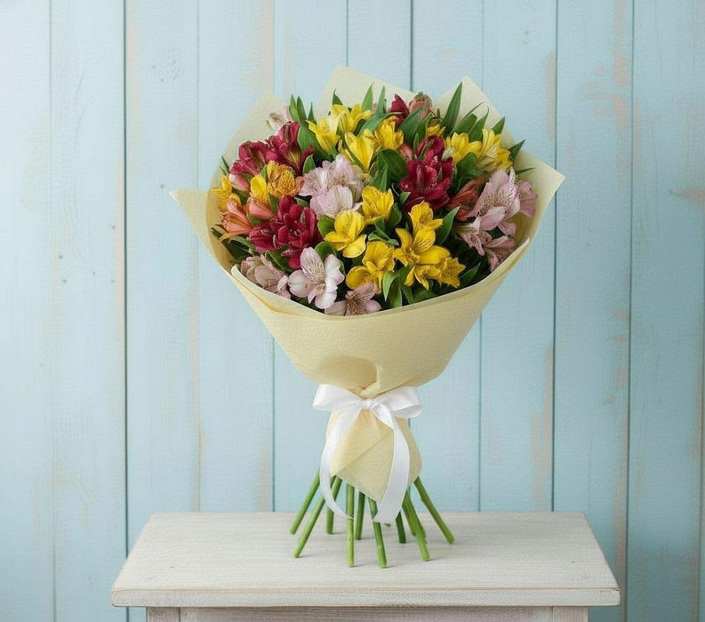 Букет цветов из: Альстромерии в Талой