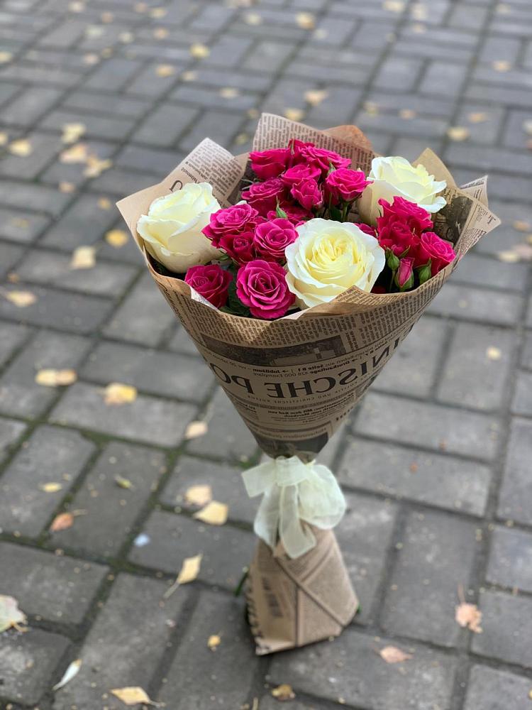 Букет цветов из: Розы в Талой