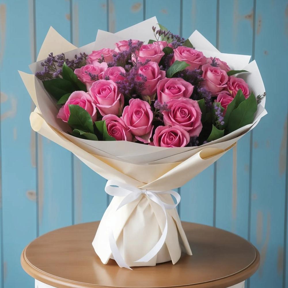 Букет цветов из: Розы в Талой