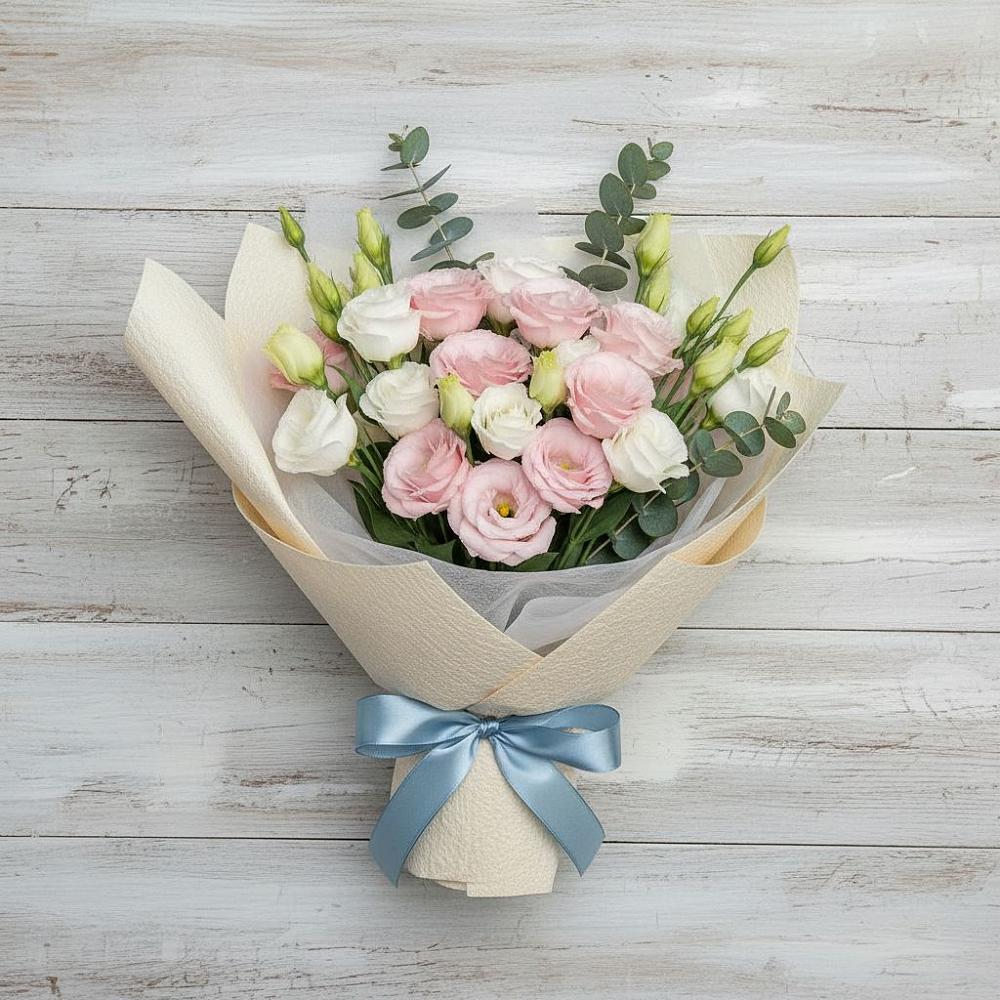 Букет цветов из: Лизиантусы в Талой